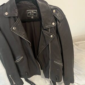 Genuine leather jacket- lucky brand- size medium- worn only twice
